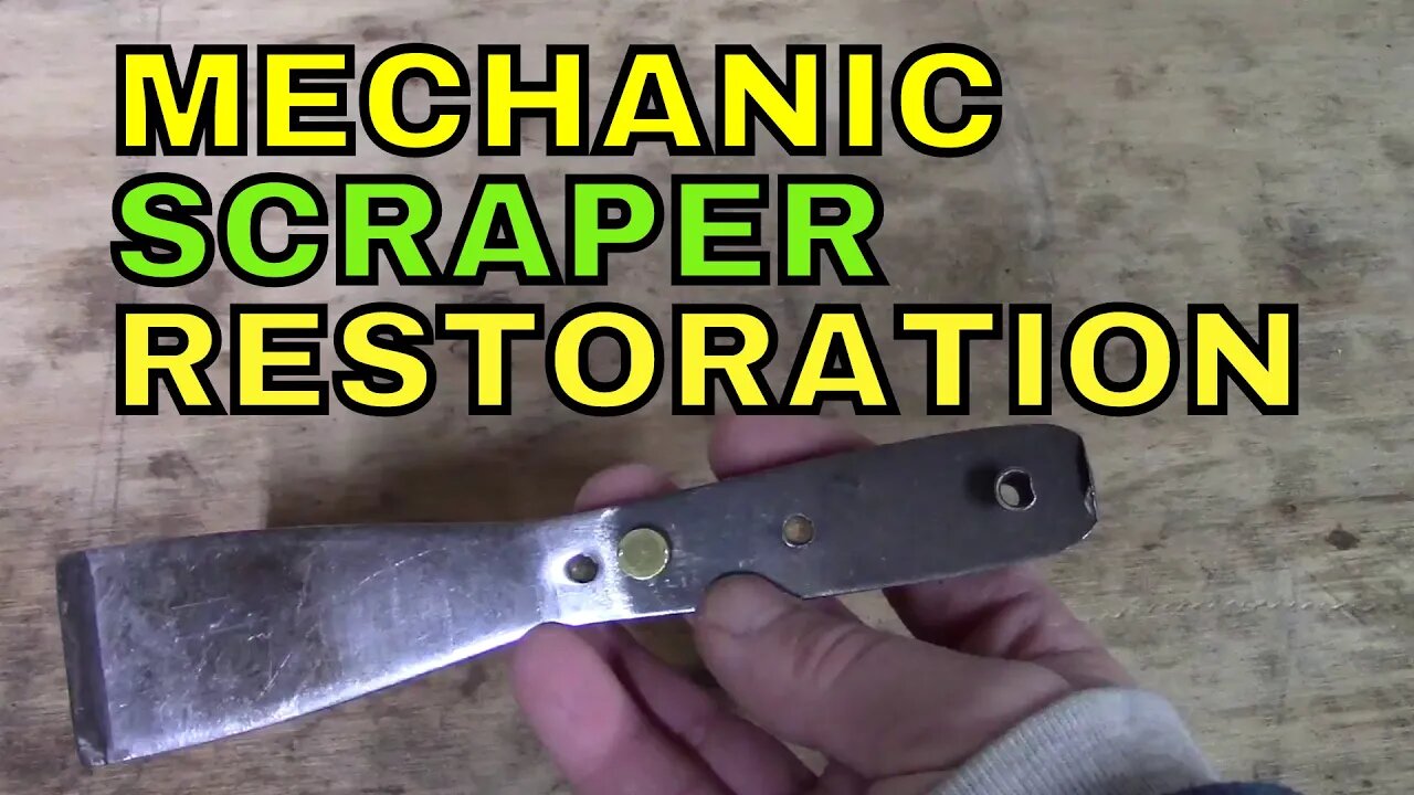 Tool restoration video - Hand scraper