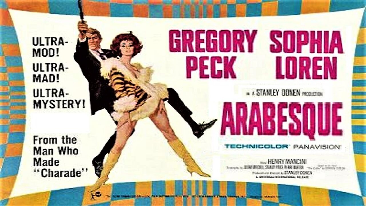 ARABESQUE 1966 Gregory Peck Spy Thriller Involving an Assassination Attempt FULL MOVIE HD & W/S
