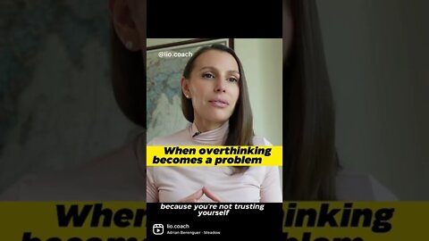 Overthinking is lack of self-trust #shorts #coachlio