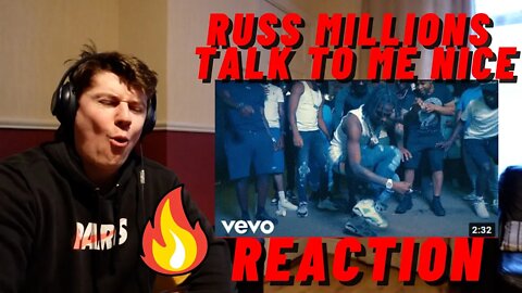 IRISH GUY REACTION Russ Millions - Talk To Me Nice (Official Video) WHICH RUSS BETTER??
