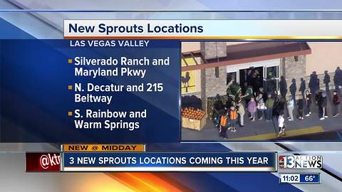 Sprouts opening 3 new Las Vegas locations