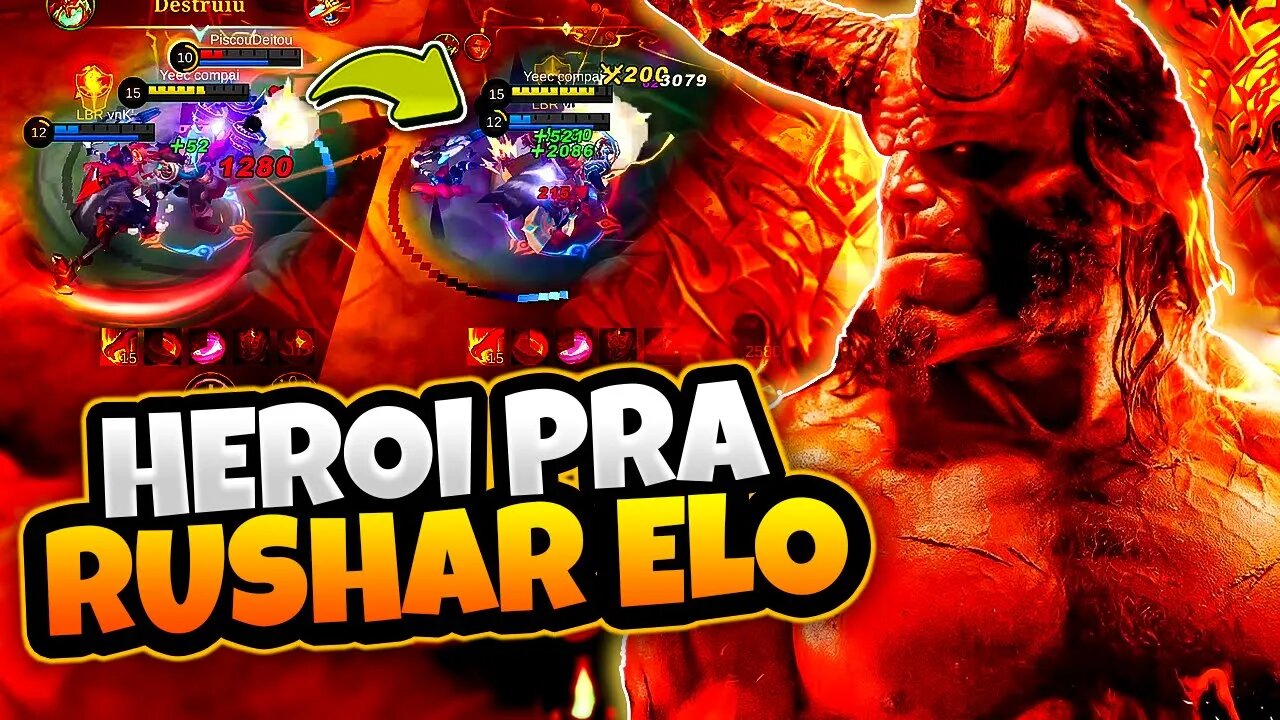 ELE É O MELHOR HERÓI PRA SAIR DO ELO HELL! | MOBILE LEGENDS