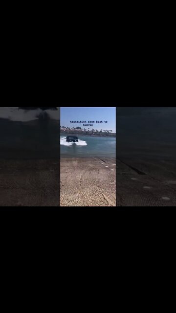 Amazing humvee | Transition from boat to a humvee #shorts