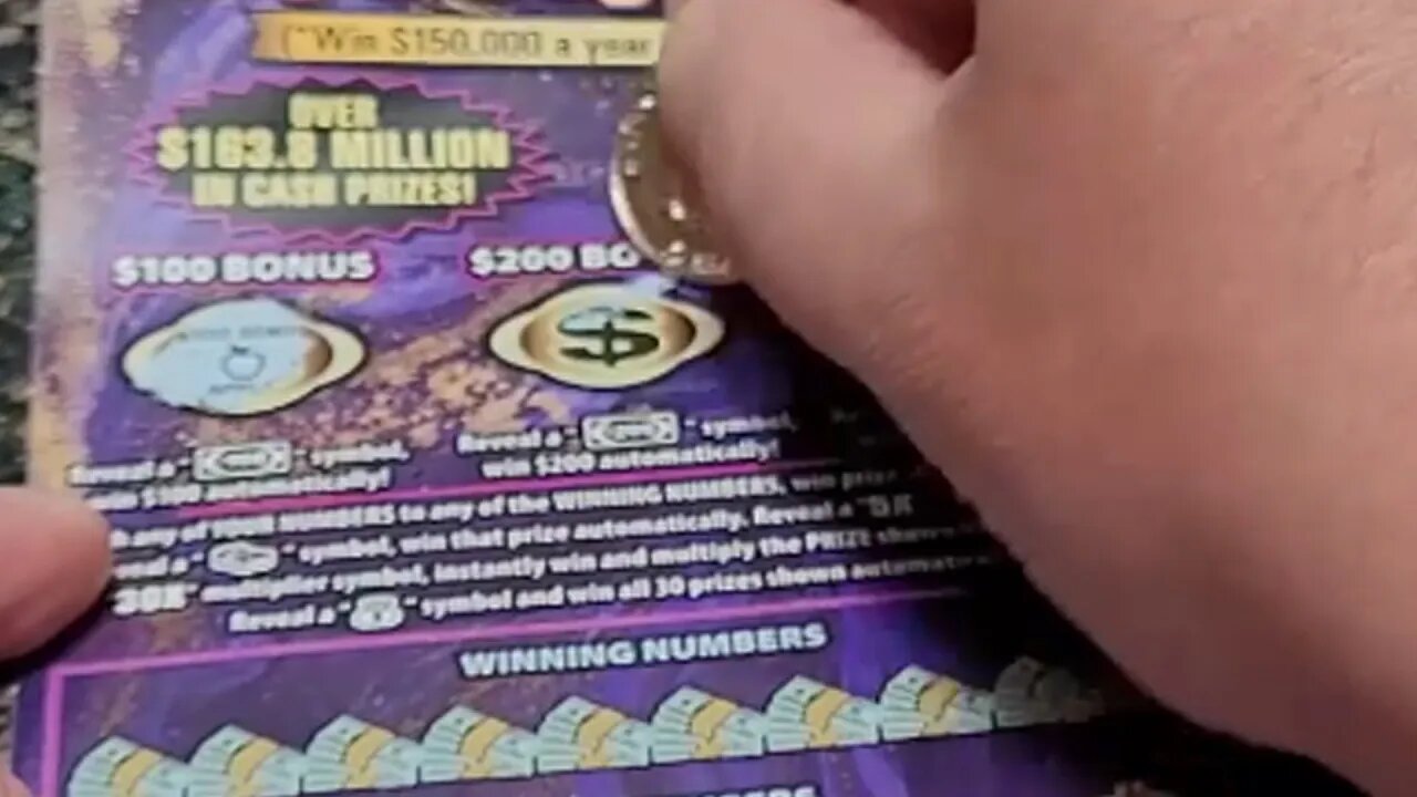 BIG Winning $30 Lottery Ticket Scratch Off from the Kentucky Lottery!!