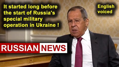 It started long before the start of Russia's special military operation in Ukraine! Lavrov