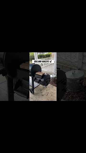 Brisket and Harley Bars #harleydavidson #bbq