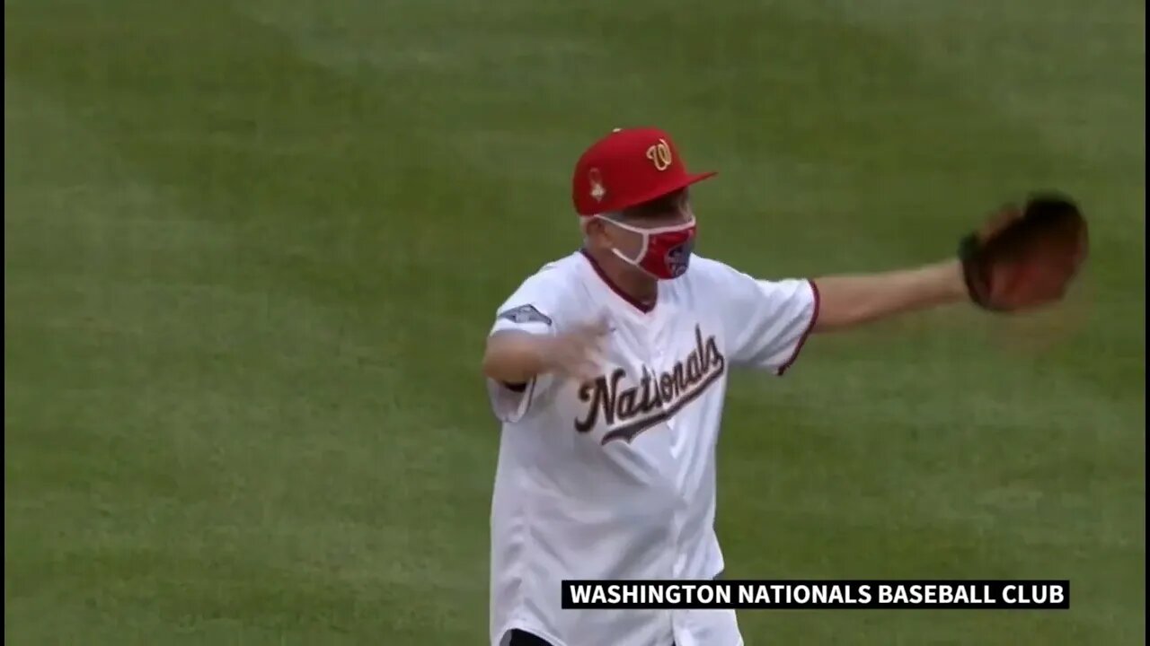 Faucci and 50 Cent First Pitch.