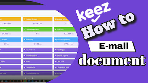 Incarcare document prin e-mail in Keez.ro