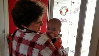 Grandma has emotional first meeting with grandson