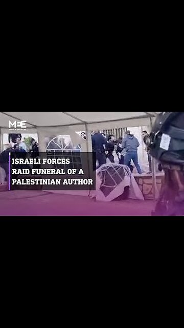 Israeli forces raid funeral of a Palestinian author and detain members of his family