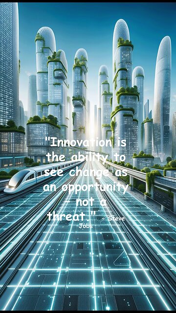 60-second inspirational - "Innovation is the ability to see change as an opportunity..."- Steve Jobs