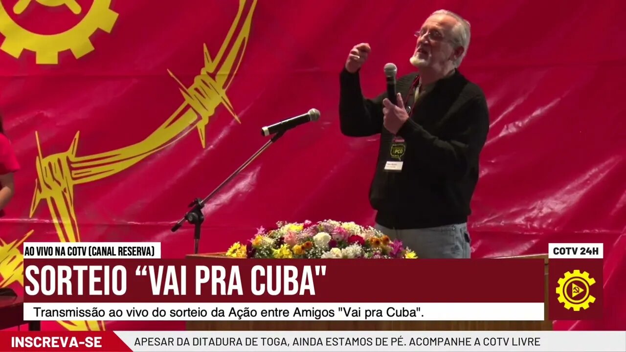 Intervenção do cônsul de Cuba no sorteio Vai pra Cuba - 13/08/22