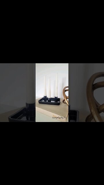 DIY QUICK AND EASY CANDLE HOLDER IDEA #shorts #diyhomedecor #diycandleholder #easydecor #easycraft