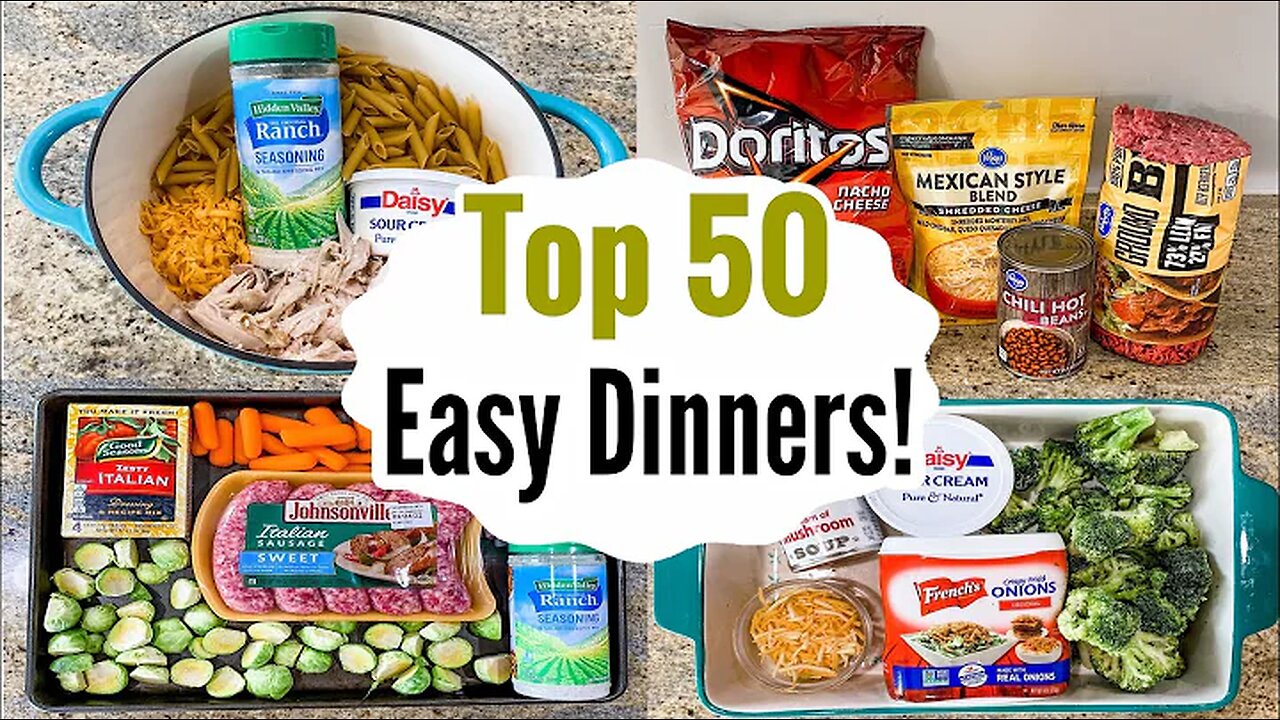 What's For Dinner? 50 of the BEST Quick & EASY Recipes! | Tasty CHEAP Meal Ideas | Julia Pacheco