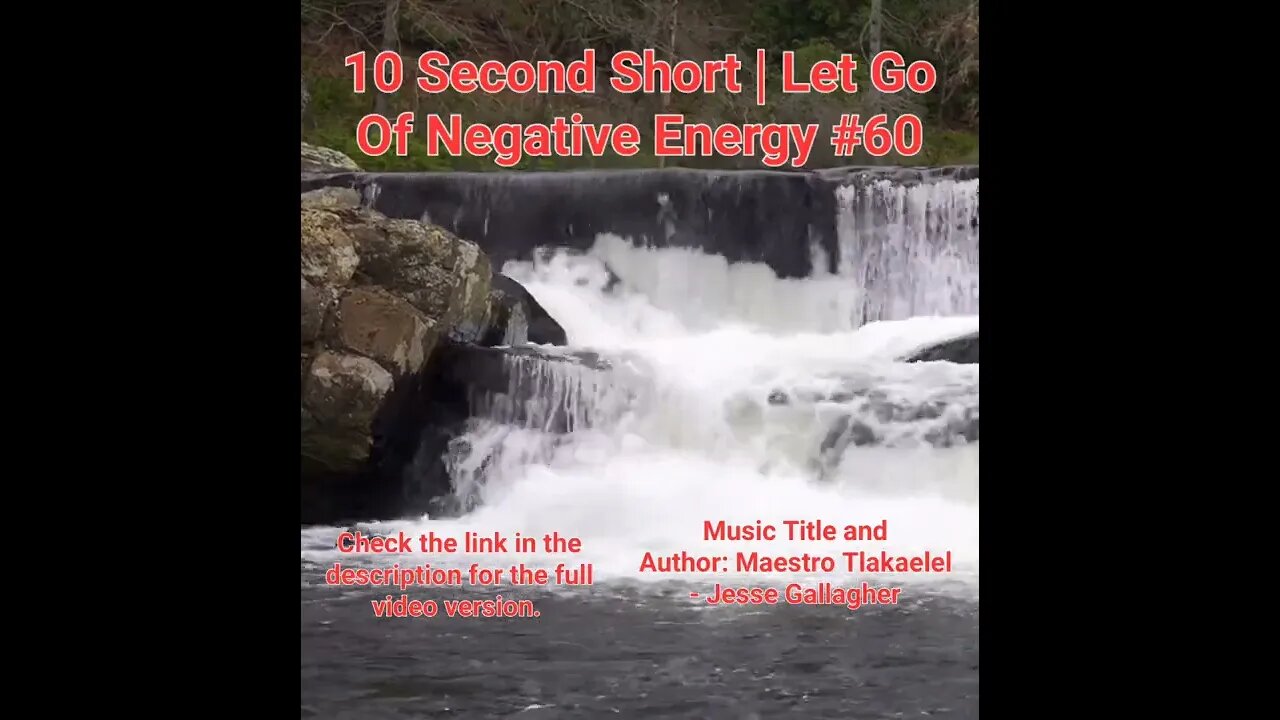 10 Second Short Of Let Go Of Negative Energy | #meditation #shorts #shortsvideo #waterfall #60