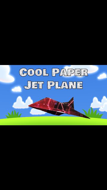 How to Make Origami Cool Paper Jet Plane