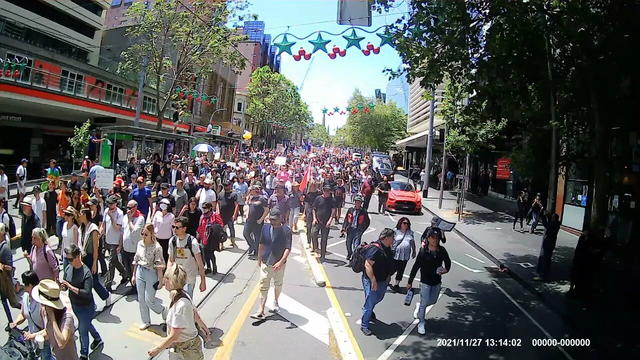 THE TRUTH - ENTIRE PROTEST Melbourne, Australia 27 Nov. 2021