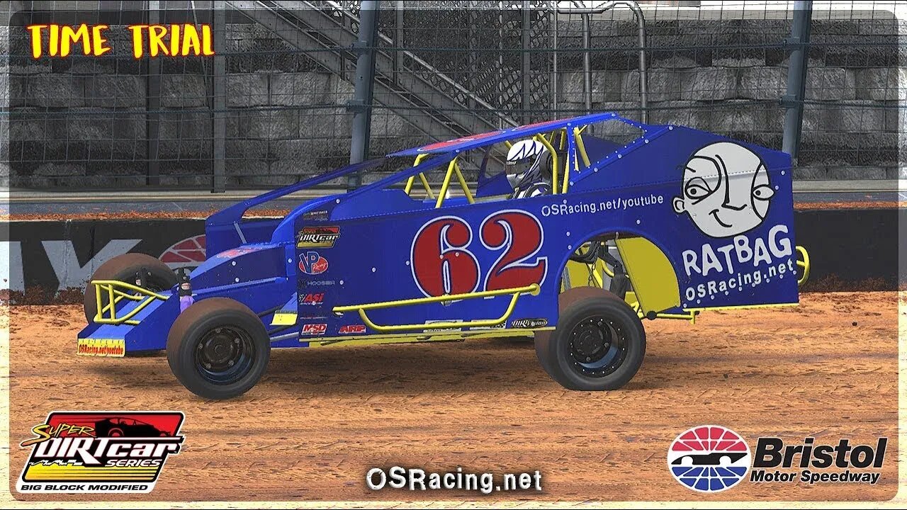 Big Block Modified Time Trial - Bristol Motor Speedway - iRacing Dirt #dirtracing #iracing