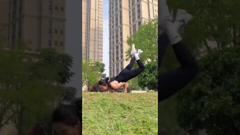 Chinese Girl Defies Gravity