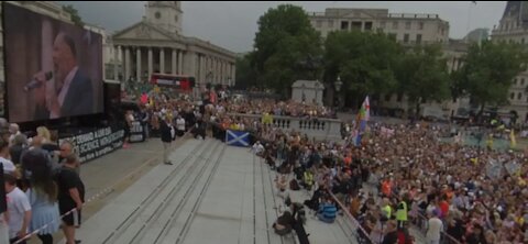 David Kurten speaking at the World Wide Rally for Freedom today in London 24th July 2021.