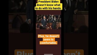 Biden seems uncomfortable