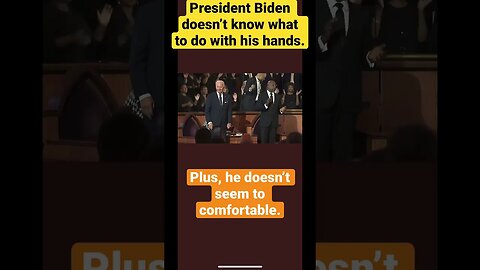 Biden seems uncomfortable