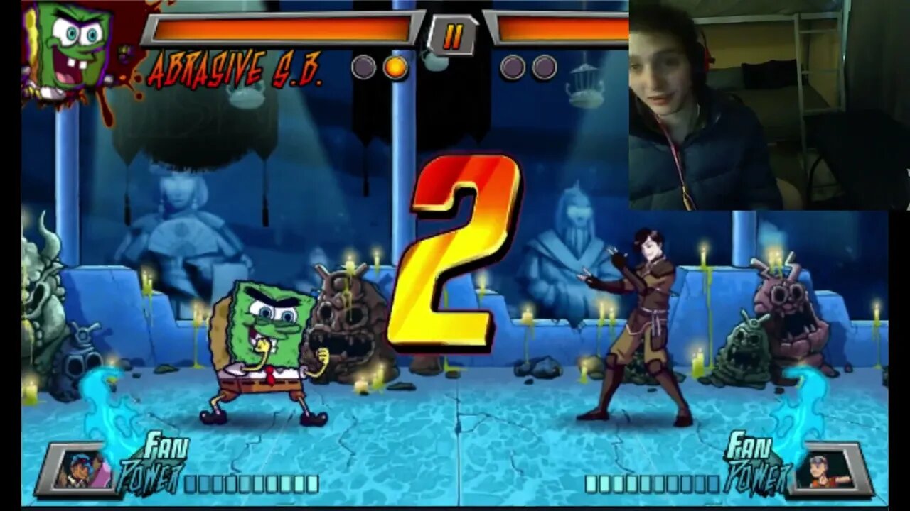 Tahno VS Abrasive SpongeBob In A Nickelodeon Super Brawl 3 Battle With Live Commentary