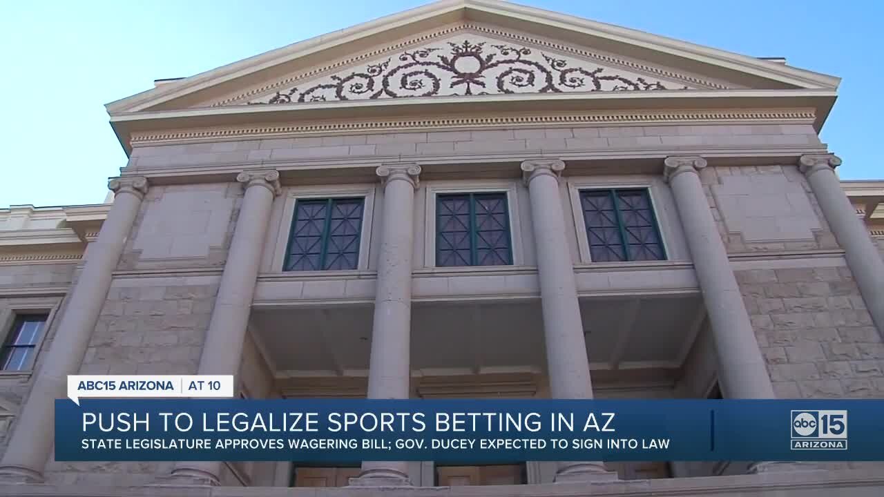 Arizona Senate sends bill to legalize sports gambling to governor’s desk