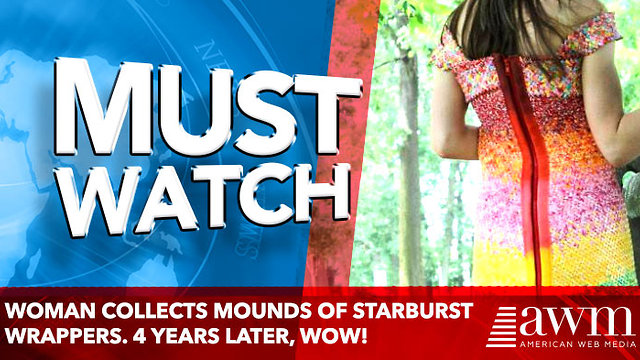 Woman Collects Mounds Of Starburst Wrappers. 4 Years Later, WOW!