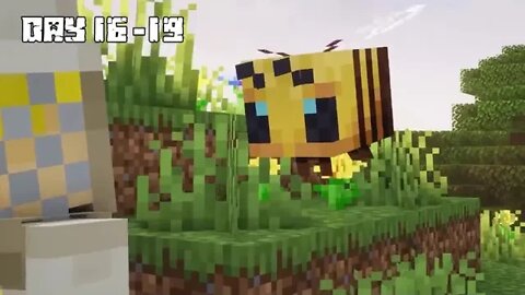 I Survived 100 DAYS as a BEE in HARDCORE Minecraft! ~~~ 16