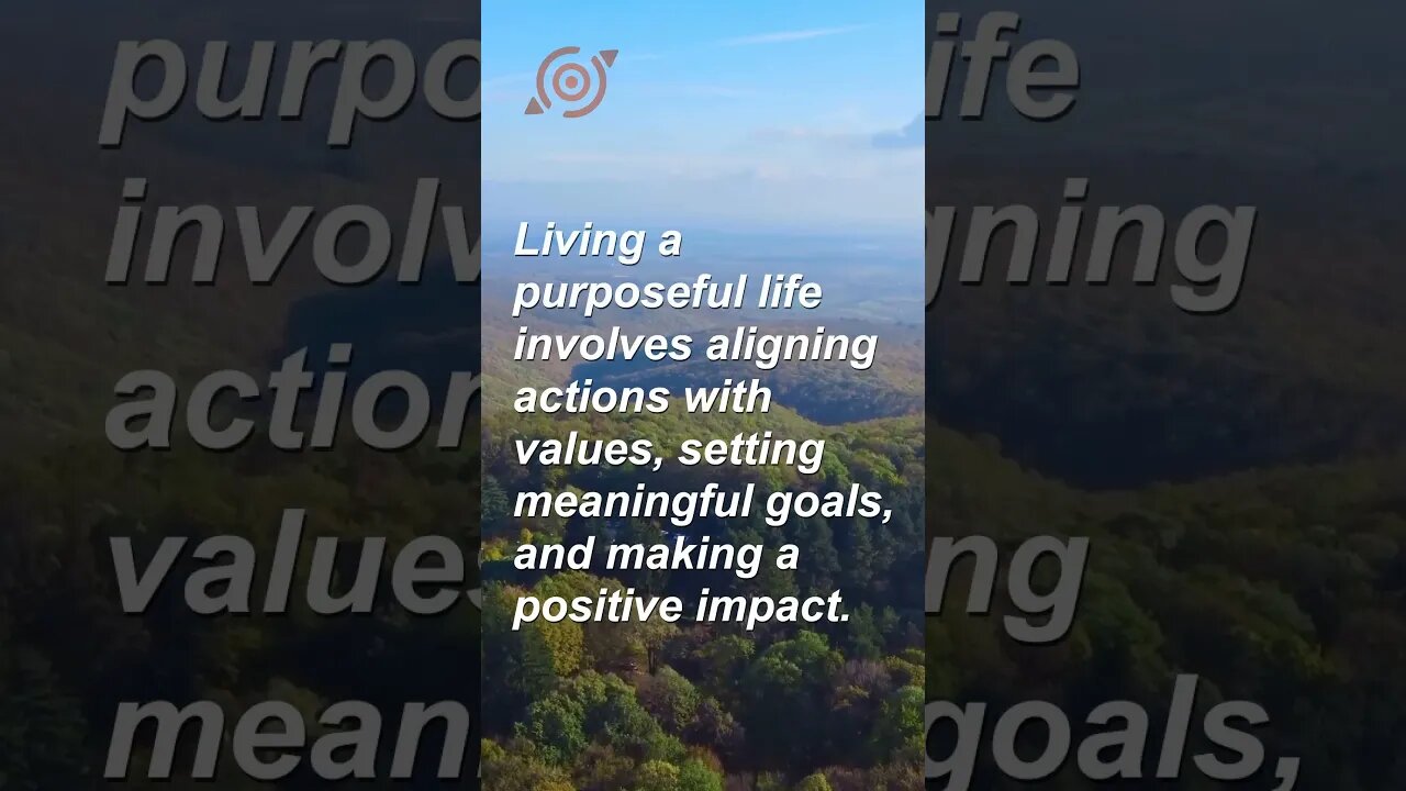 How can I live a more purposeful life? #shorts #mindselevate #expandyourmind #unleashyourpotential