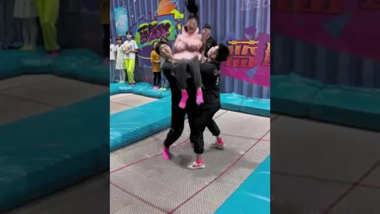 Best Funny videos 2022 😂 Trampoline Jumping #73 #shorts #poseitv