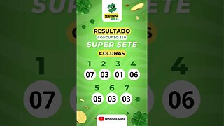 🍀 Resultado SUPER SETE 350 | Sentindo Sorte #shorts