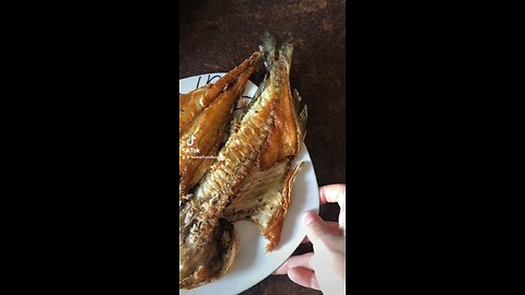 A fresh fish 🐟 in my plate and some shrimps 🦐 🤙🤤