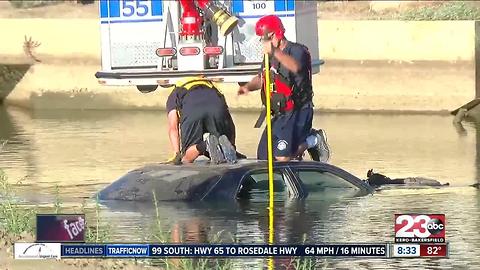 California Highway Patrol responded to vehicle into the canal