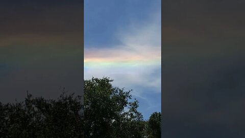 Rainbow in a clear sky