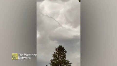 Long rope-like formation stretches across the sky