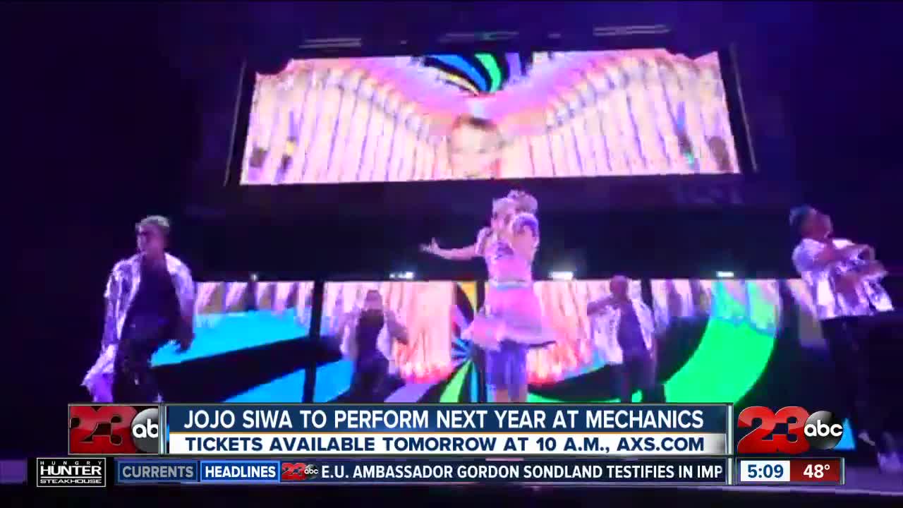 JoJo Siwa to Perform at Mechanics Bank Arena