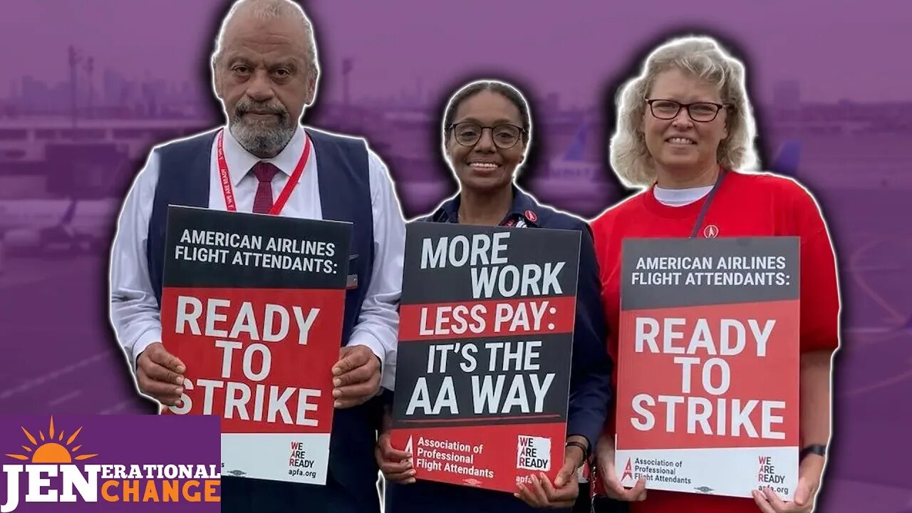 American Airlines Flight Attendants STRIKE, Happy Labor Day