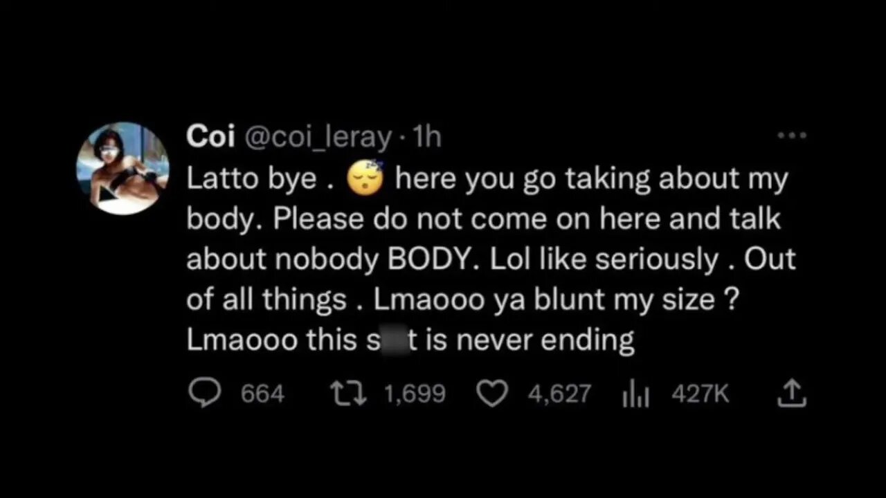 coi leray wants to fight latto after getting called a blunt