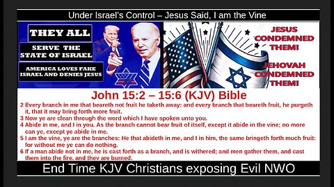 Under Israel’s Control – Jesus Said, I am the Vine