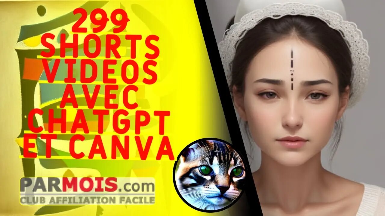 299 shorts videos avec ChatGPT et Canva