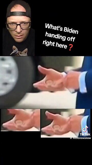 What is Joe Biden handing off right there??