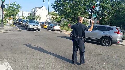 early morning traffic backup on Quincy Street