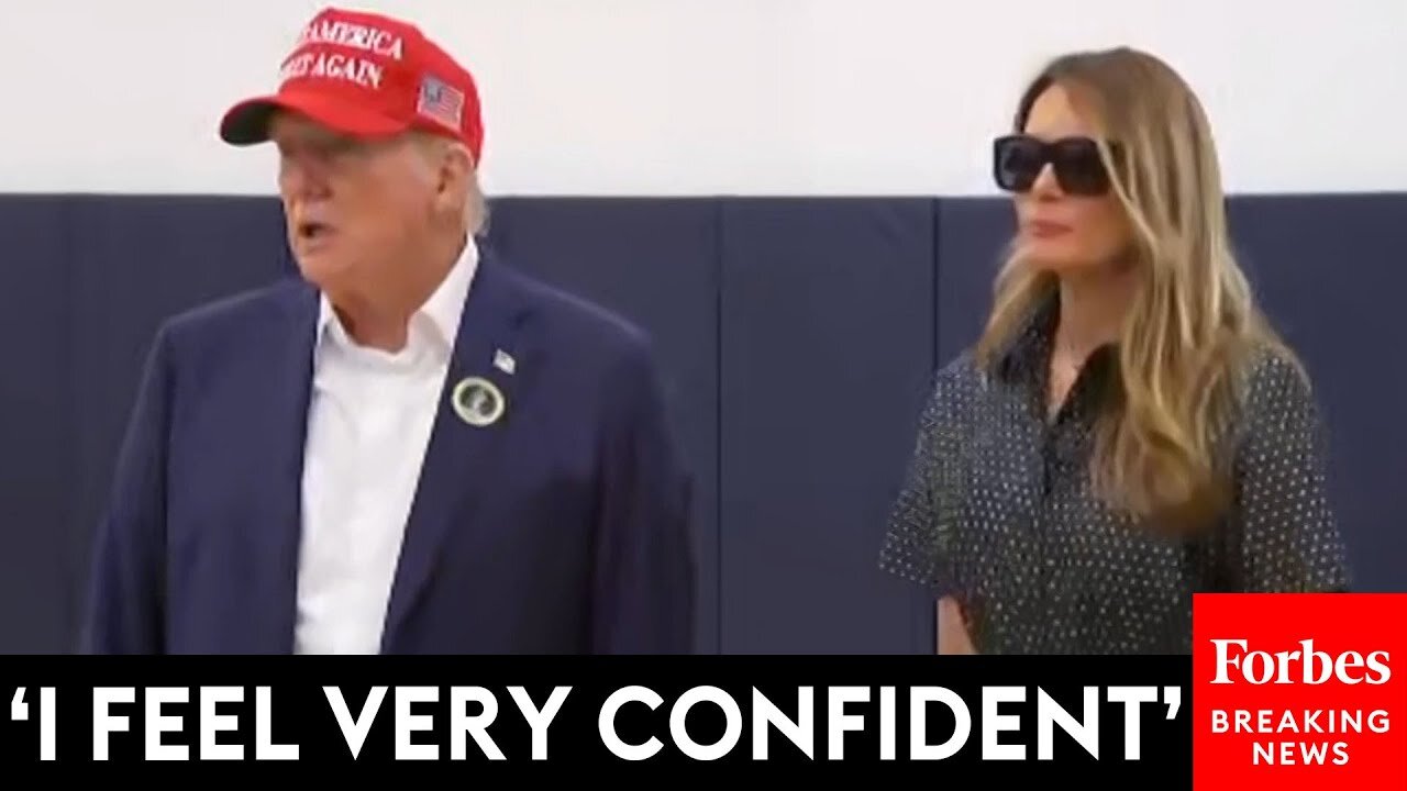 BREAKING NEWS: Trump Speaks To Reporters Alongside Melania After Casting His Election Day Vote