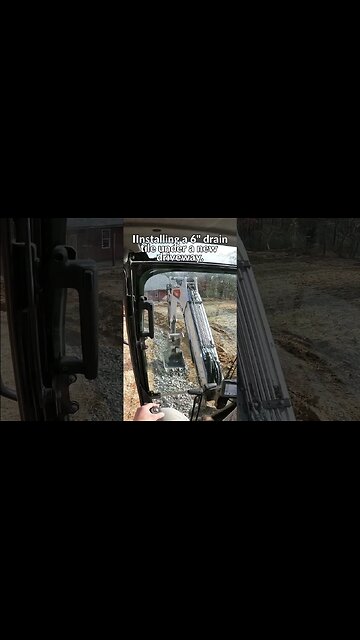 Installing 6" drain tile under new driveway for water erosion