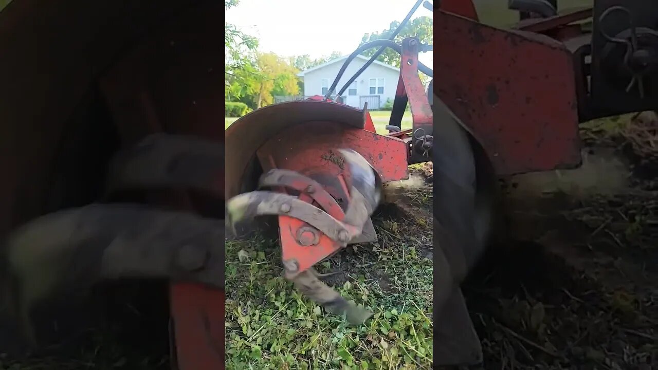 30 year Barn Find CASE 446 with the J-74 Rototiller #tractors #caseagriculture #case #merica #garden