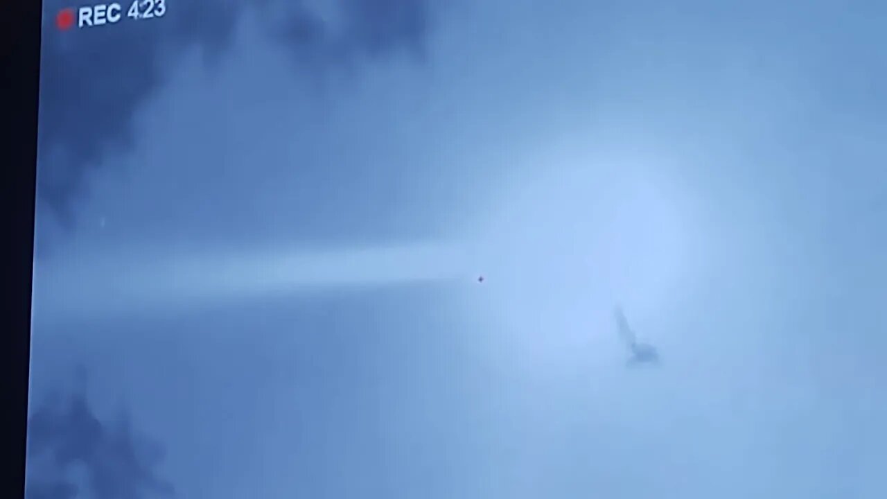 IR Beaming Helicopter After Sphere UFOs Go By
