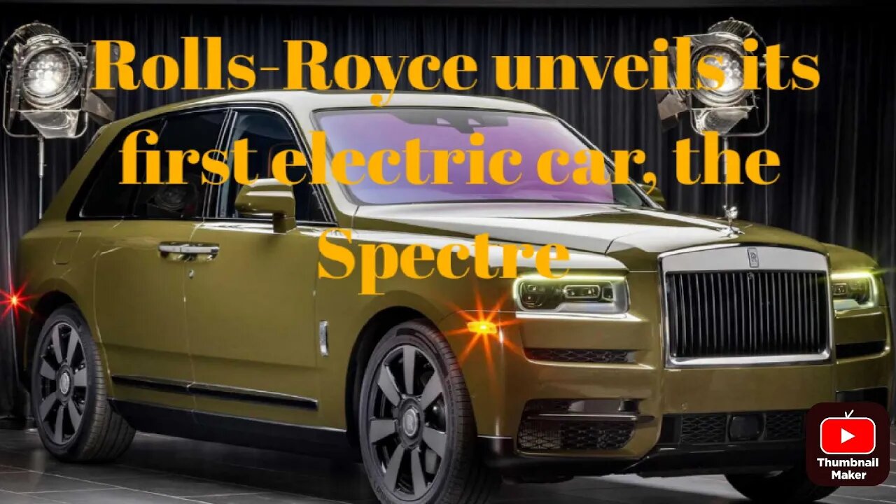 Rolls-Royce unveils its first electric car, the Spectre