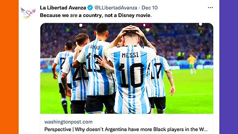 WaPo Complains About Argentina's WHlTENESS 🟠⚪🟣 NPC Global